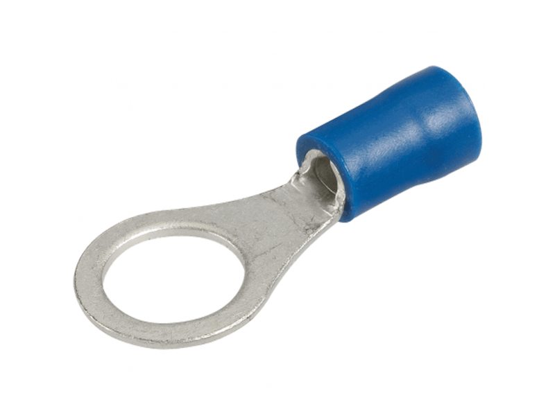 50x Kabelschoen oogring M8 blauw 1,5 - 2,5mm² kabel