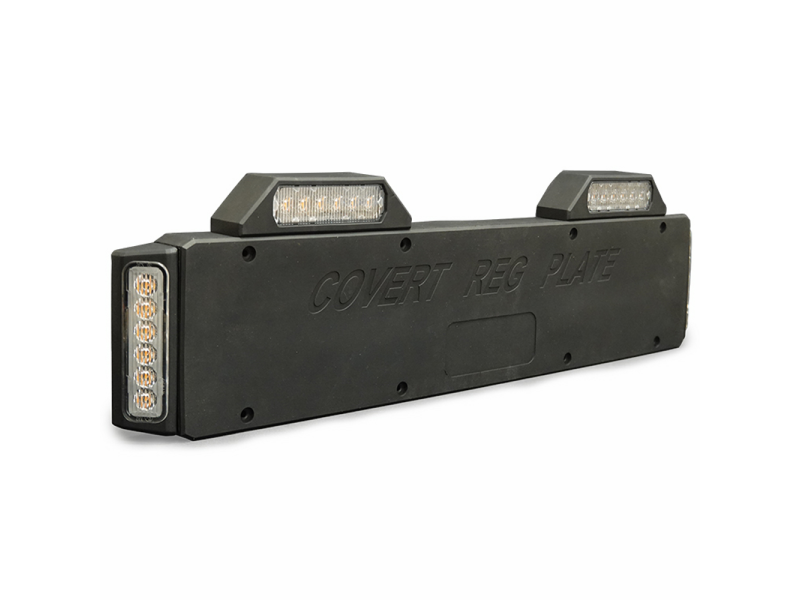 CRX kentekenplaat flitser full LED 45° BLAUW