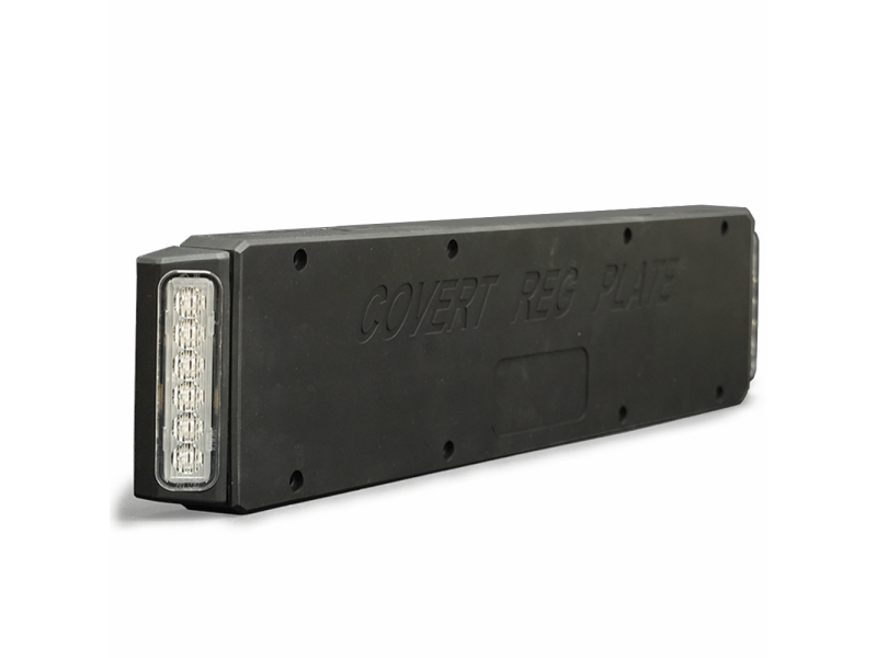 CRX kentekenplaat flitser side 45° AMBER