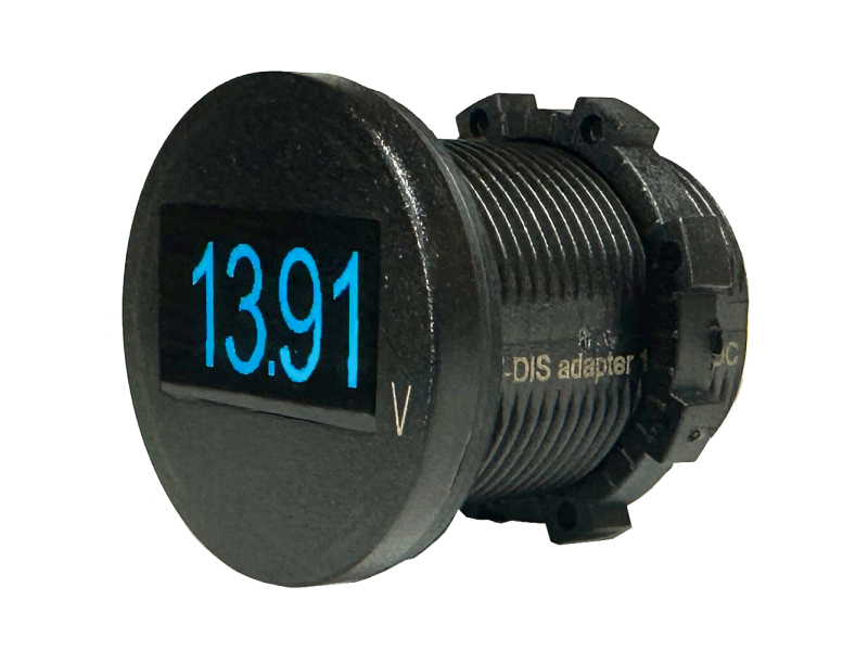 Digitale voltmeter met LCD display