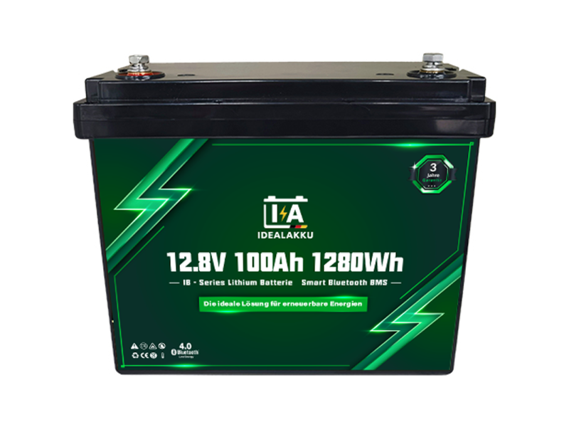 IDEALAKKU IB-12-100 Lithium LifePo4 accu met BMS en bluetooth app