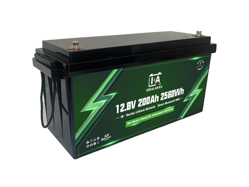 IDEALAKKU IB-12-200 Lithium LifePo4 accu met bluetooth app