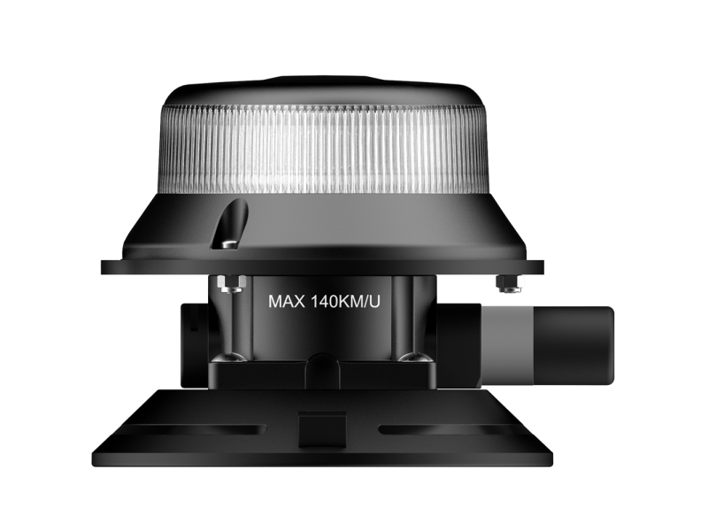 Allround signal ORION zuignap zwaailamp AMBER LED heldere lens