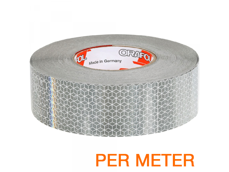 Reflexite VC 104+ Rigid Grade reflecterende tape ECE R104 WIT per METER