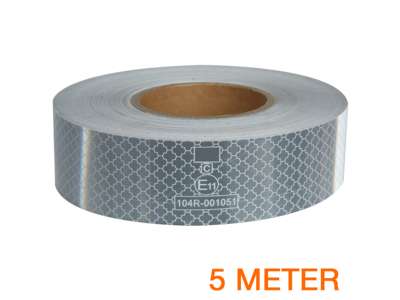 Reflecterende tape ECE R104 WIT 5 meter
