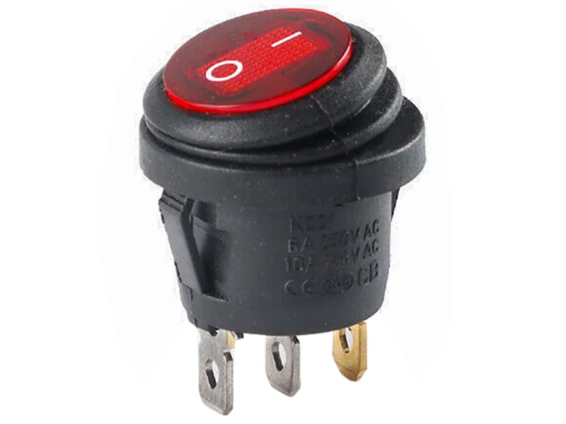 Waterdichte schakelaar ROOD LED