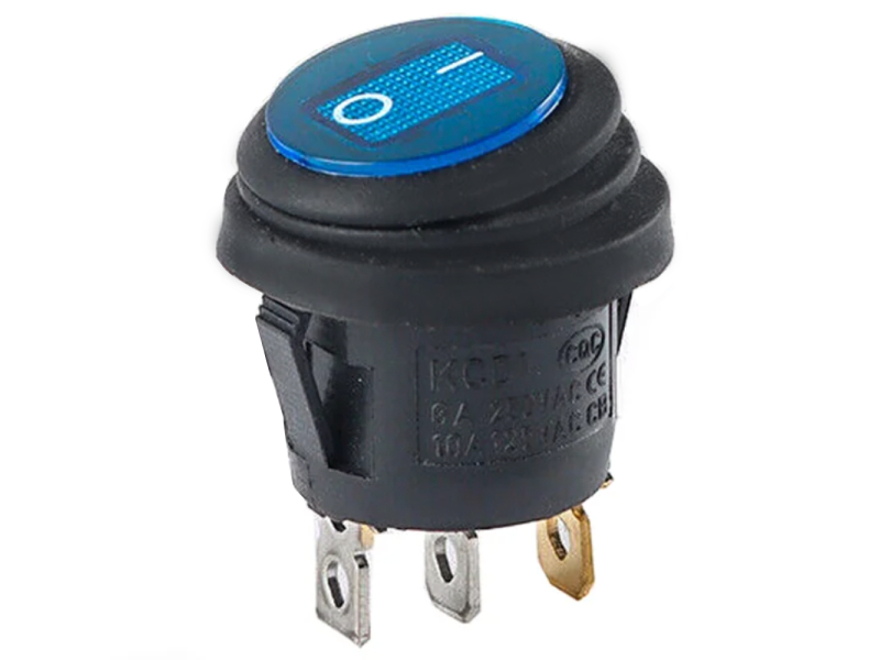 Waterdichte schakelaar BLAUW LED