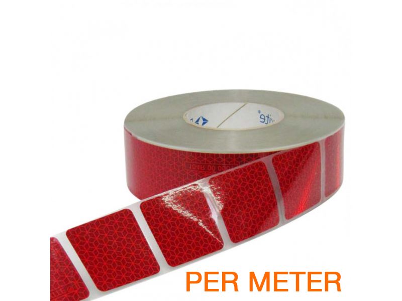 Reflexite Gesegmenteerde reflecterende tape ECE R104 ROOD per METER