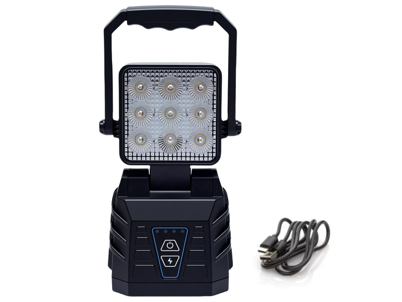 Werklamp met accu en magneten