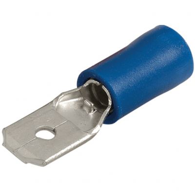 Kabelschoen vlakstekker blauw 1,5 - 2,5 mm² geïsoleerd