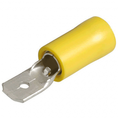 AMP vlakstekker geel 4,0 - 6,0mm² kabel