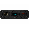 Inbouw sigarettenaansteker met VOLT meter, USB-A en USB-C