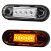 LED markeerlicht voor vlakke montage en buismontage ORANJE & WITTE LED