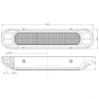 FLR-330 compact LED achterlicht tekening