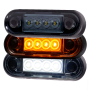 Markeerlamp met smoke lens en AMBER & WIT LED