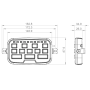 SW212-HD bedienpaneel tekening