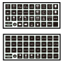 Bedienpaneel iconen