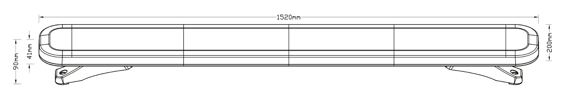 Flitsbalk afmetingen